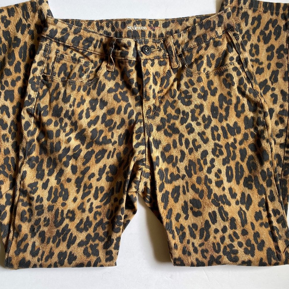 Style & Co. leopard print jeans size 4
